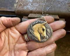 Porcelain Horse Necklace