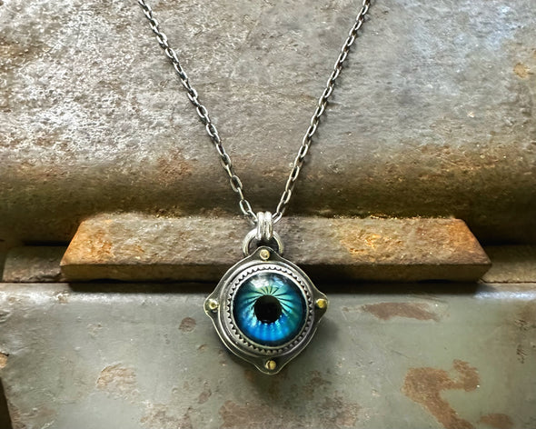 Glass Eye Necklace #4