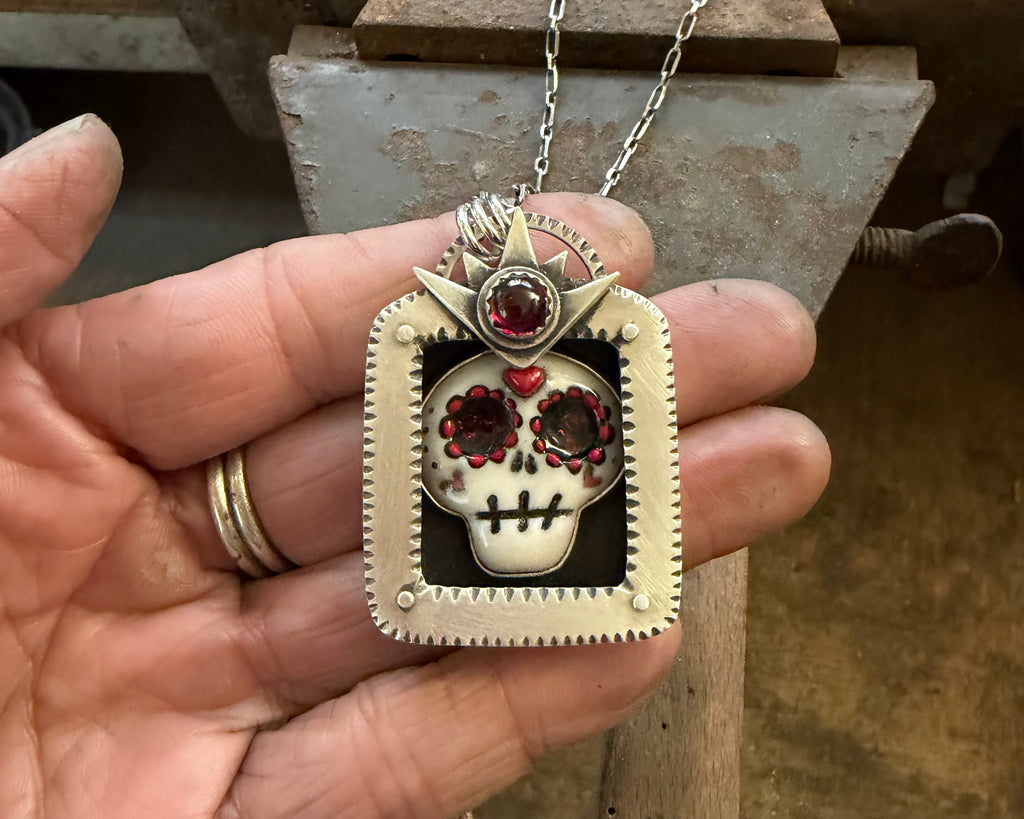 Spooky Cute Sugar Skull in Nicho