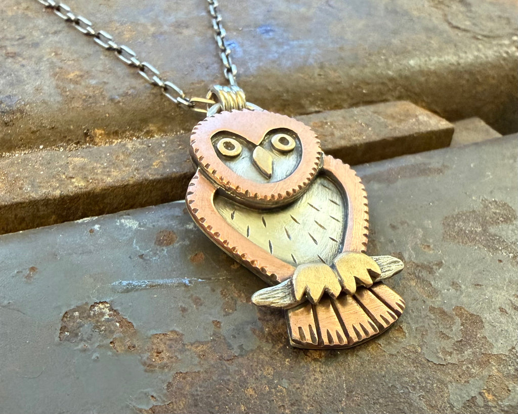 Mixed Metal Owl #2