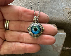Glass Eye Necklace #4