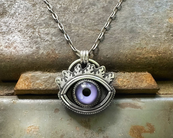 Glass Eye Necklace #12