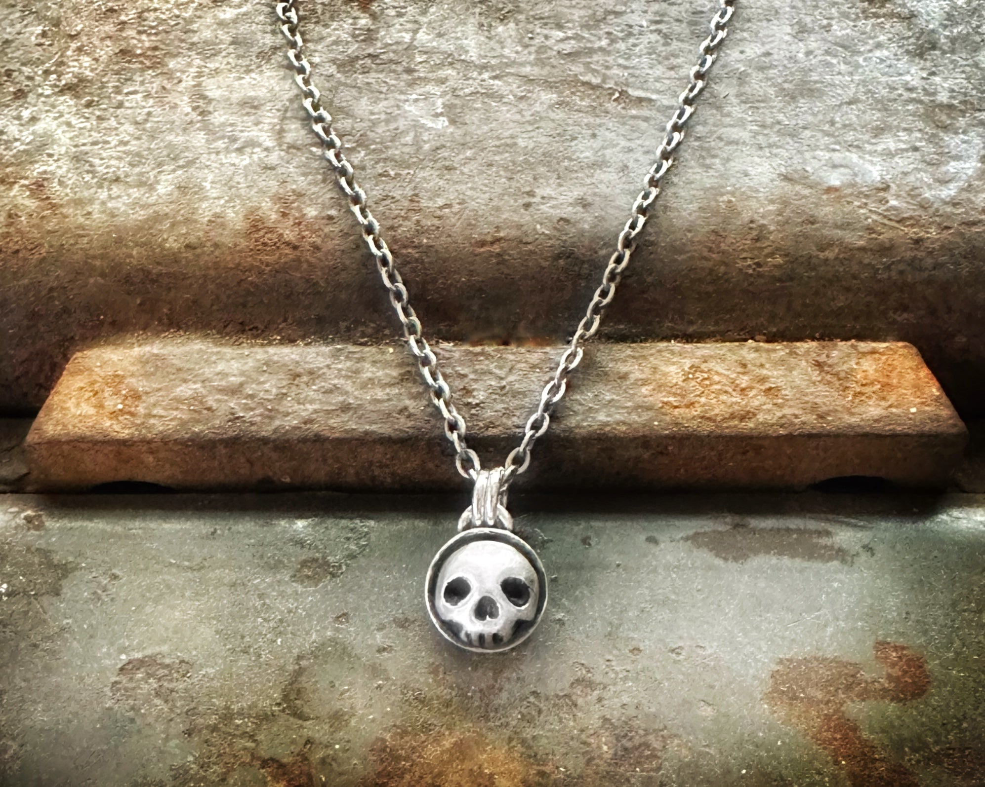 【希少】 ORDER　MINI SKULL NECKLACE Tiny Skull Necklace – Lulu Bug Jewelry