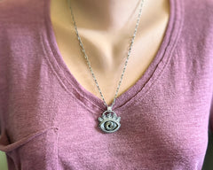 Glass Eye Necklace #10