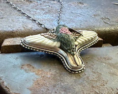 Porcelain Hummingbird Necklace