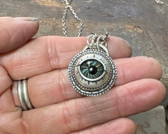 Glass Eye Necklace #5