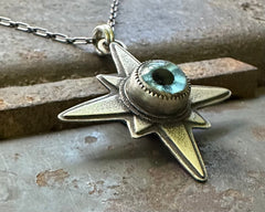 Glass Eye Necklace #9