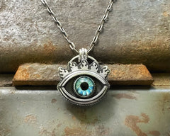 Glass Eye Necklace #11