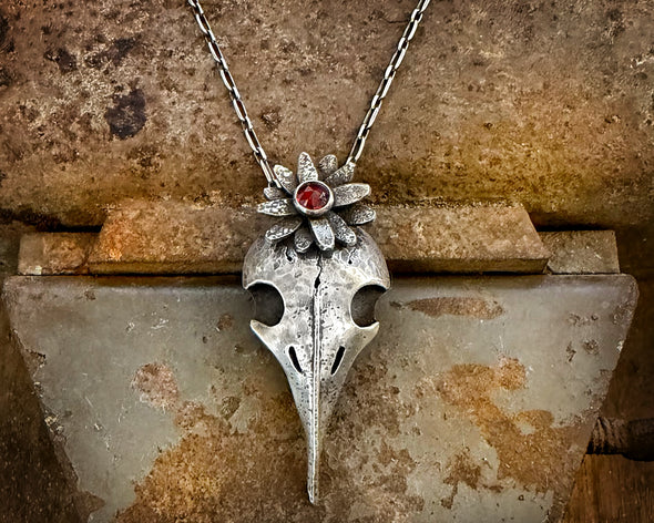 Raven Skull Necklace