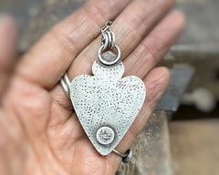 Skully Sacred Heart with Bowlerite Heart