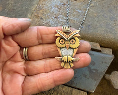 Mixed Metal Owl #3