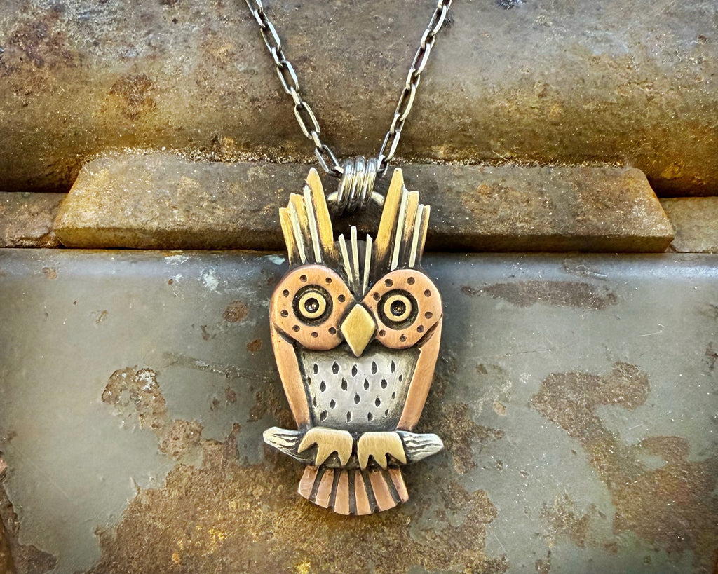 Mixed Metal Owl #1