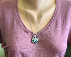 Glass Eye Necklace #11