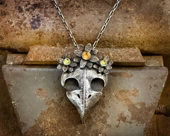 Owl Skull Necklace