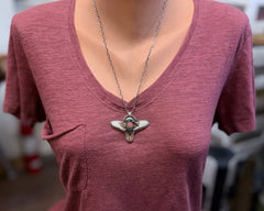 Porcelain Hummingbird Necklace