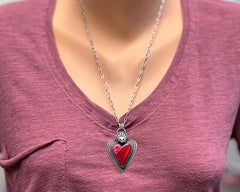 Skully Sacred Heart with Bowlerite Heart