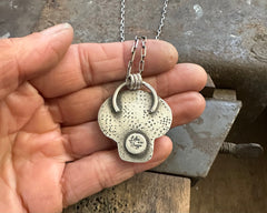 Porcelain Skull Necklace #4
