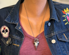Raven Skull Necklace