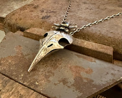 Raven Skull Necklace