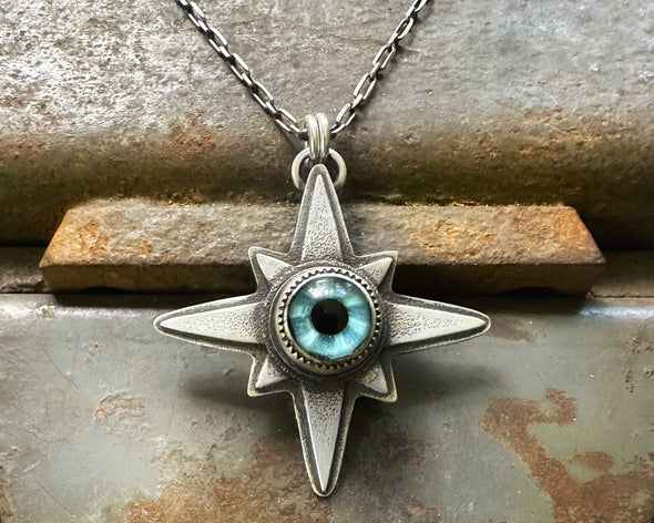 Glass Eye Necklace #9