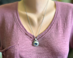 Glass Eye Necklace #6