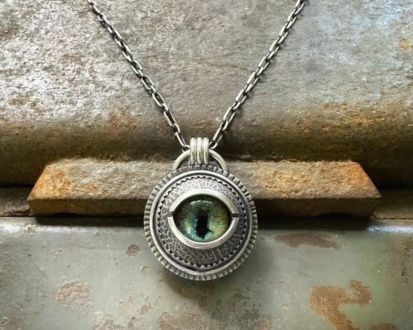 Glass Eye Necklace #8