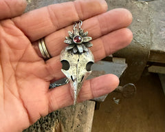 Raven Skull Necklace
