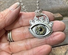 Glass Eye Necklace #10