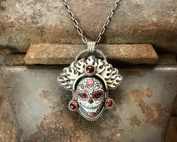 Catrina with Fire Crown