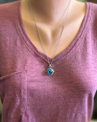 Glass Eye Necklace #4