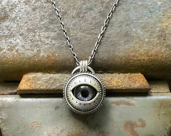 Glass Eye Necklace #7