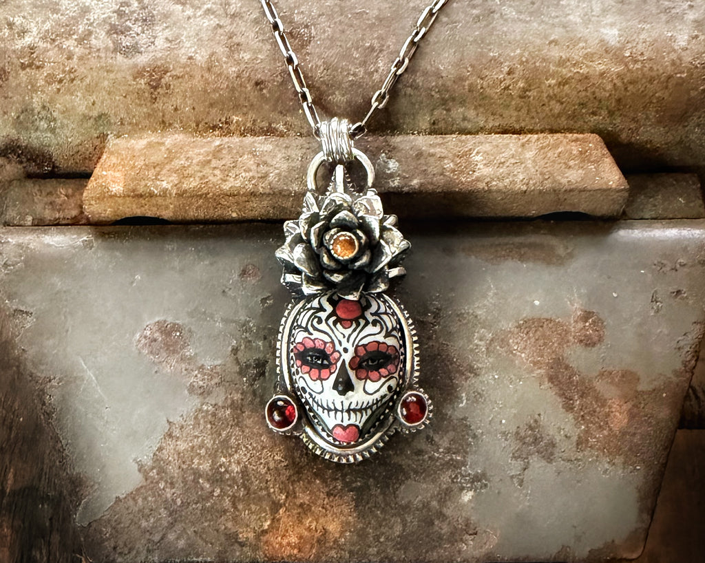 Catrina with Citrine and Garnets