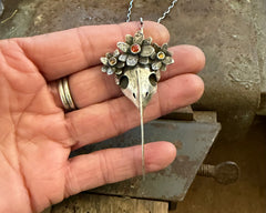 Hummingbird Skull Necklace