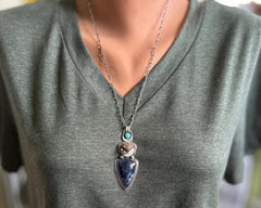 Otter with Sodalite and Turquoise