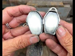 Aurora Opal Coffin Locket