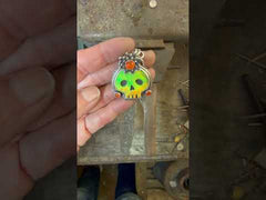 Green Aurora Opal Skull