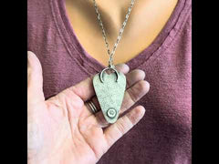 Black Lampwork Heart Necklace