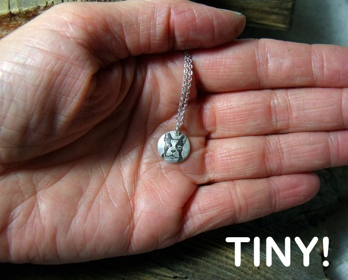 Boston Terrier Jewelry Silver Boston Terrier Necklace Truly Handmade Lulu Bug Jewelry