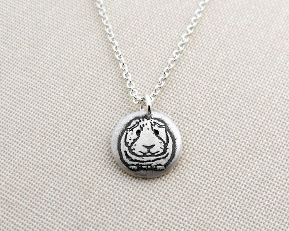 Tiny  Guinea Pig Necklace