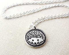Tiny Hedgehog Necklace