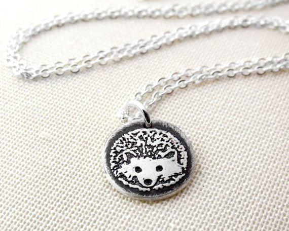 Tiny Hedgehog Necklace