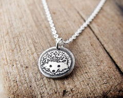 Tiny Hedgehog Necklace