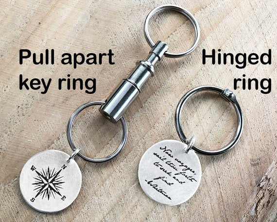 Voyager Quote Key Chain