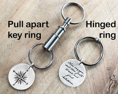 Voyager Quote Key Chain