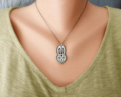 Rabbit Sugar Skull Necklace