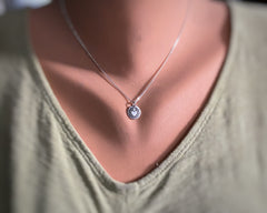 Tiny Sacred Heart Necklace