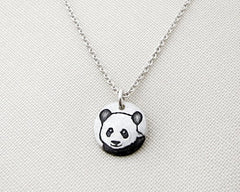 Tiny Panda Bear Necklace