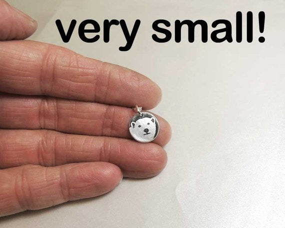 Tiny Polar Bear Necklace