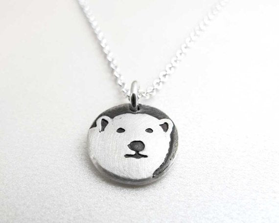 Tiny Polar Bear Necklace