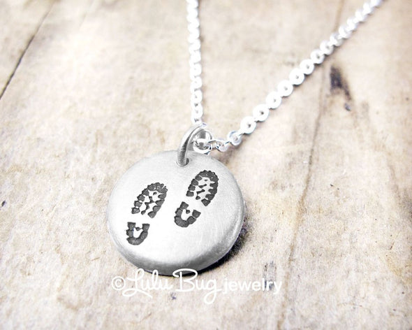Tiny Hiking Boot Necklace